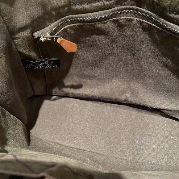 Hermes Grey Mini Tote Stripe Handle Handbag - Picture 12 of 16